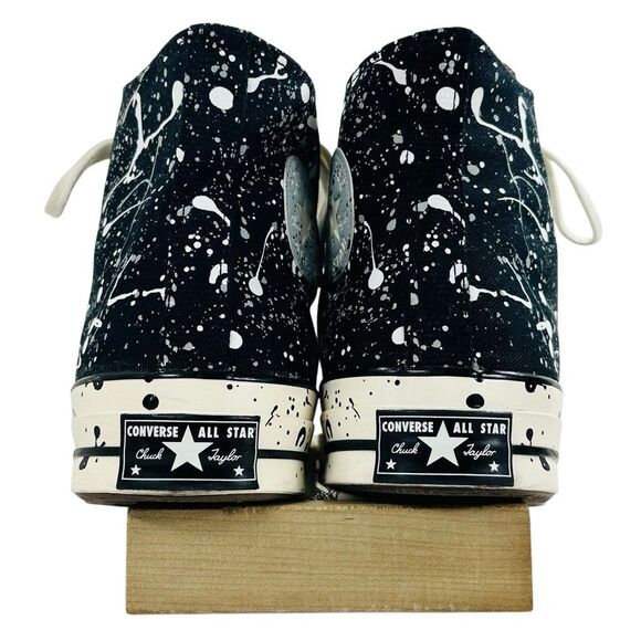 Converse Chuck 70 High Archive Paint Splatter Black Men’s Size 9.5 - Picture 6 of 9